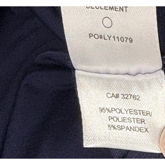 Laundry Shell Segal Dress Navy Stretch Fit Flare Ruched Women’s Size 6 - Picture 5 of 6